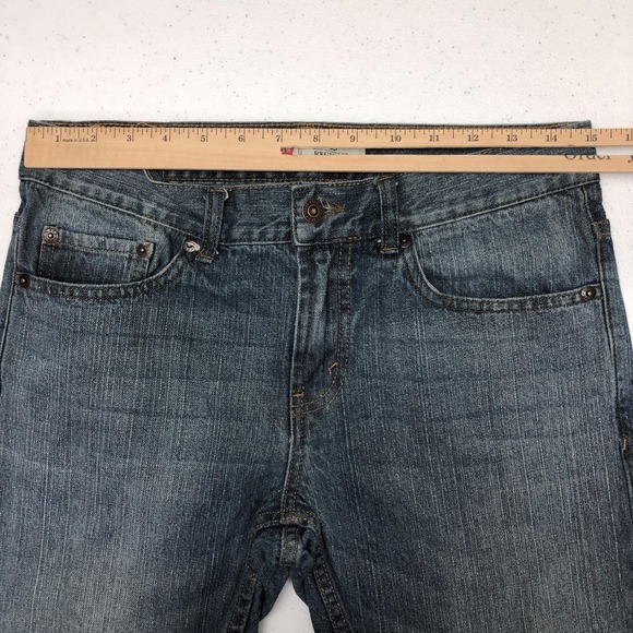 Levis 505 Jeans Boys 10 Husky W30 L26 Blue Denim Regular Fit Classic Youth Kids - Picture 7 of 13